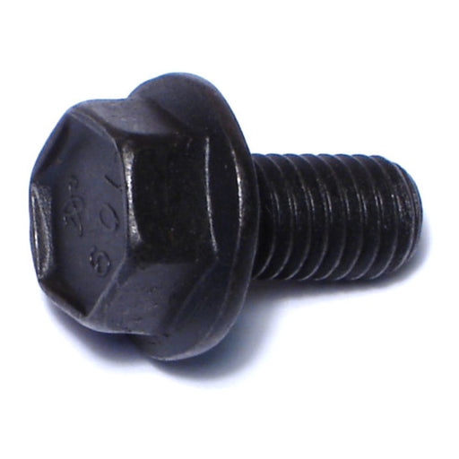 8mm-1.25 x 16mm Black Phosphate Class 10.9 Steel Coarse Thread Hex Washer Head Flange Bolts