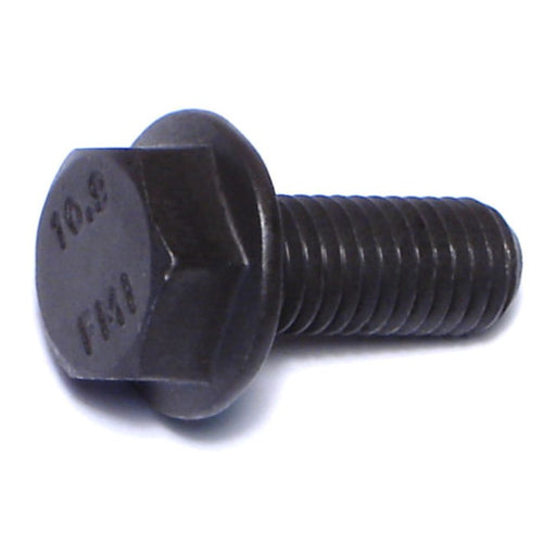 8mm-1.25 x 20mm Black Phosphate Class 10.9 Steel Coarse Thread Hex Washer Head Flange Bolts