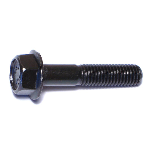 8mm-1.25 x 40mm Black Phosphate Class 10.9 Steel Coarse Thread Hex Washer Head Flange Bolts