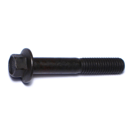 8mm-1.25 x 50mm Black Phosphate Class 10.9 Steel Coarse Thread Hex Washer Head Flange Bolts