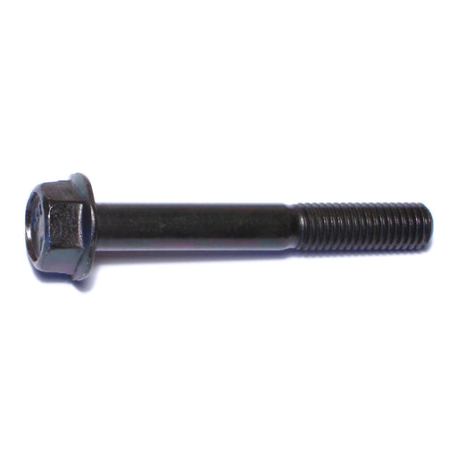 8mm-1.25 x 60mm Black Phosphate Class 10.9 Steel Coarse Thread Hex Washer Head Flange Bolts