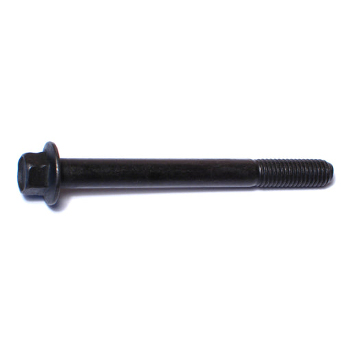 8mm-1.25 x 80mm Black Phosphate Class 10.9 Steel Coarse Thread Hex Washer Head Flange Bolts