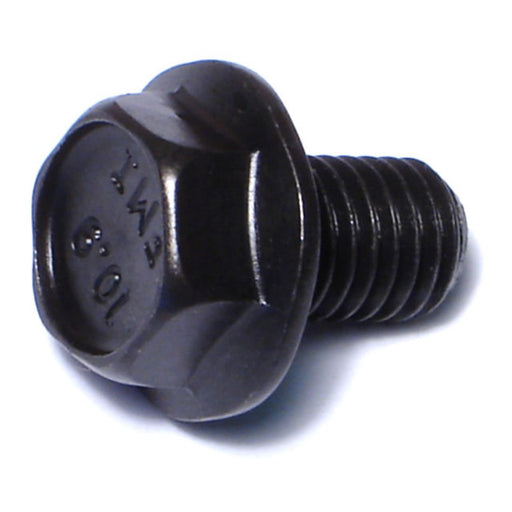 10mm-1.5 x 16mm Black Phosphate Class 10.9 Steel Coarse Thread Hex Washer Head Flange Bolts