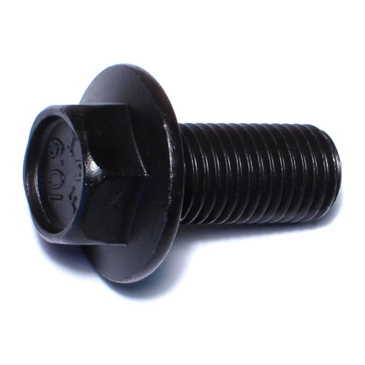 16mm-2.0 x 35mm Black Phosphate Class 10.9 Steel Coarse Thread Hex Washer Head Flange Bolts