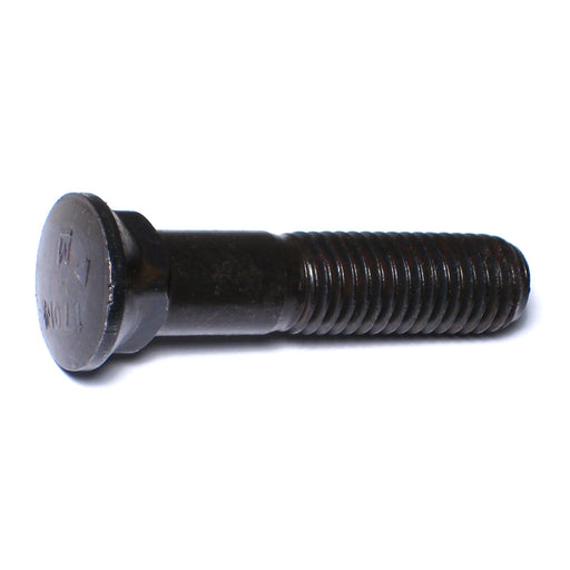 5/8"-11 x 3" Plain Grade 8 Steel Coarse Thread Domed Head Plow Bolts