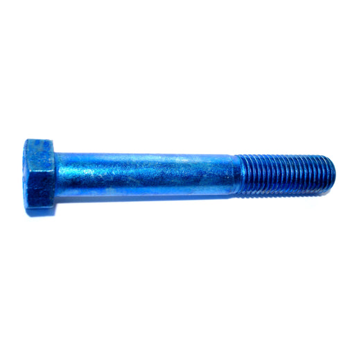 1"-8 x 7" Zinc Plated Grade 8 Steel Coarse Thread Hex Cap Screws