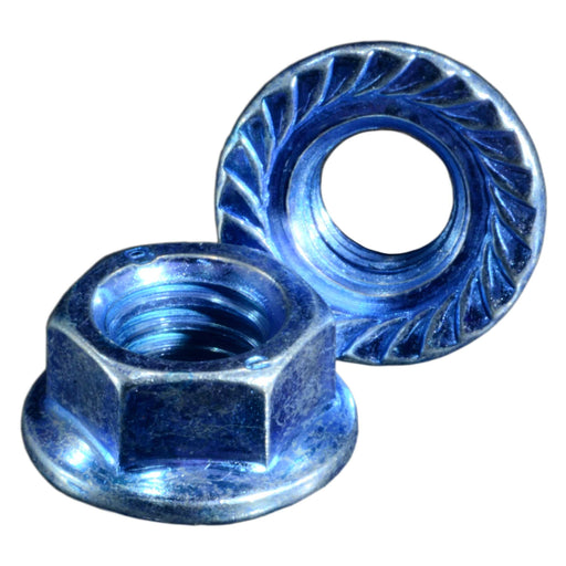 3/8"-16 Zinc Plated Case Hardened Steel Coarse Thread Hex Flange Nuts