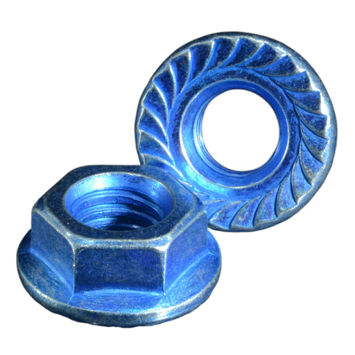 7/16"-14 Zinc Plated Case Hardened Steel Coarse Thread Hex Flange Nuts