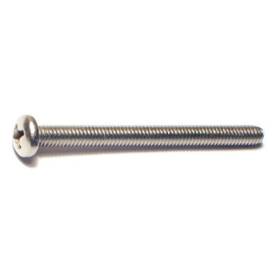 #8-32 x 2" 18-8 Stainless Steel Coarse Thread Phillips Pan Head Machine Screws