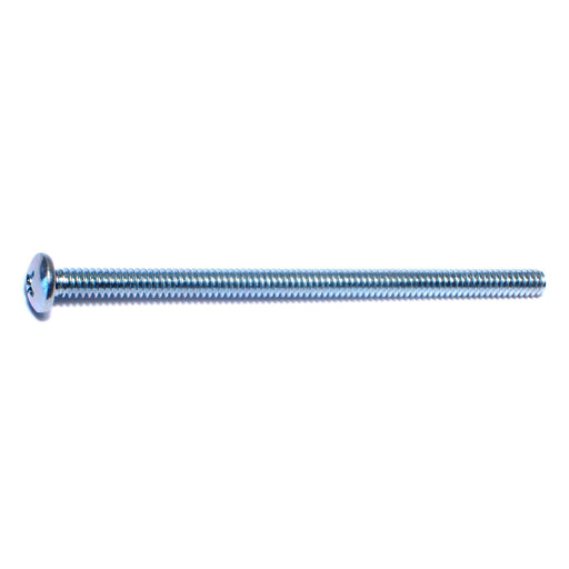 #10-24 x 3-1/2" Zinc Plated Steel Coarse Thread Phillips Pan Head Machine Screws