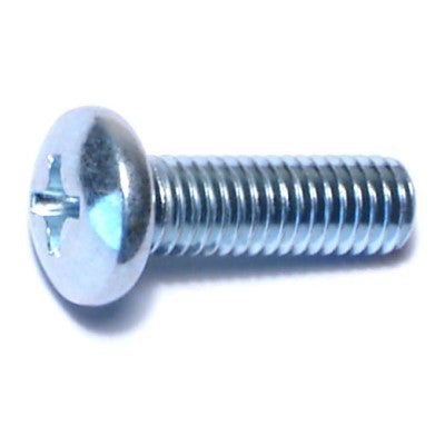 #10-32 x 5/8" Zinc Plated Steel Fine Thread Phillips Pan Head Machine Screws