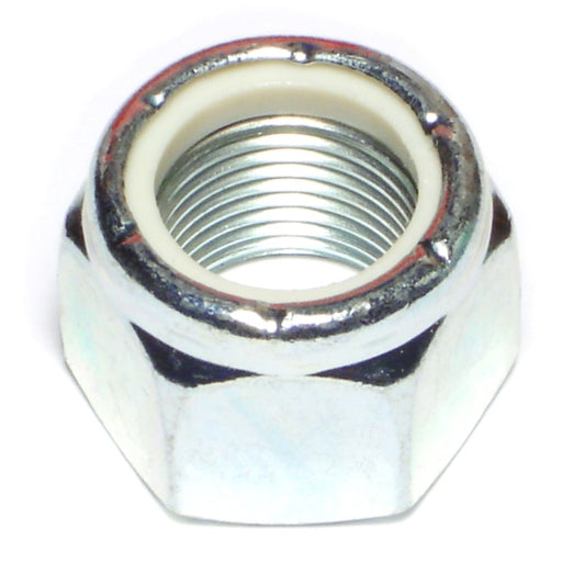 7/8"-14 Zinc Plated Grade 2 Steel Fine Thread Nylon Insert Lock Nuts