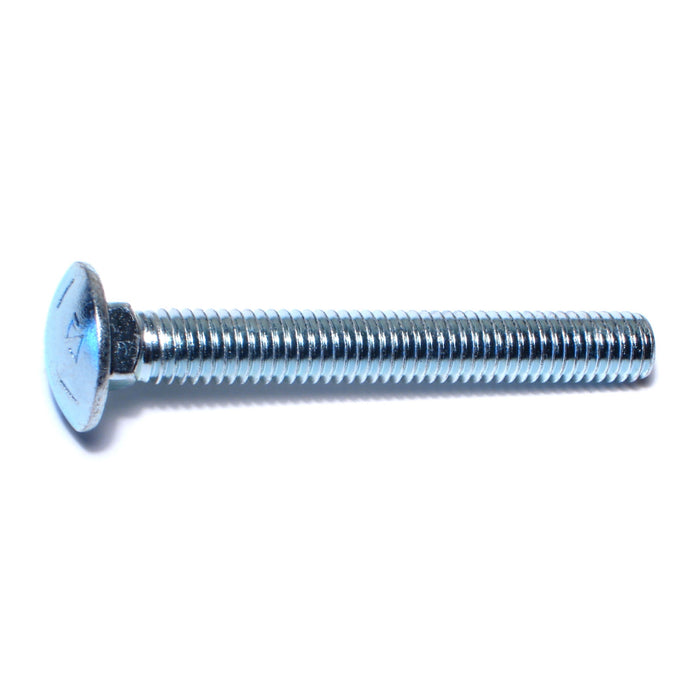 3/8"-16 x 3" Zinc Plated Grade 5 Steel Coarse Thread Carriage Bolts