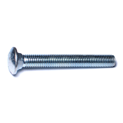 5/8"-11 x 5" Zinc Plated Grade 5 Steel Coarse Thread Carriage Bolts