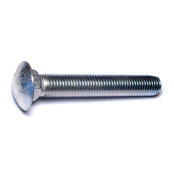 3/4"-10 x 5" Zinc Plated Grade 5 Steel Coarse Thread Carriage Bolts