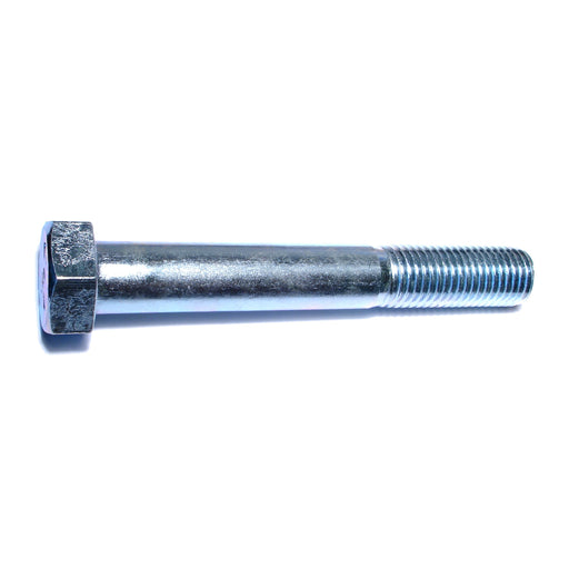 1-1/8" x 8" Zinc Plated Grade 5 Steel Coarse Thread Hex Cap Screws