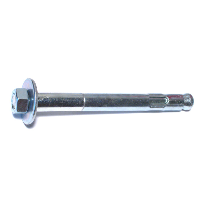 5/8" x 6" Zinc Plated Steel Hex Nut Sleeve Anchors