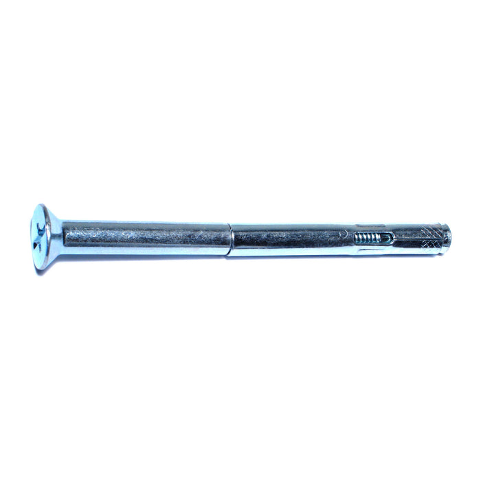 3/8" x 5" Zinc Plated Steel Slotted Flat Head Sleeve Anchors