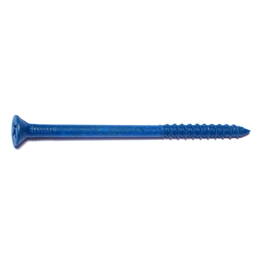 1/4" x 4" Climaseal Coated Steel Phillips Flat Head Masonry Screws