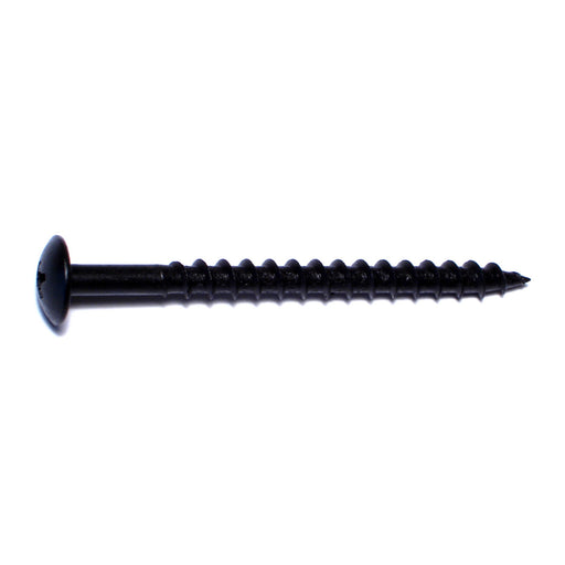 #10 x 2-1/2" Black Phosphate Steel Phillips Truss Head Cabinet Screws