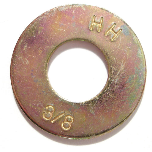 3/8" x 7/16" x 1" Zinc Plated Grade 8 Steel USS Flat Washers