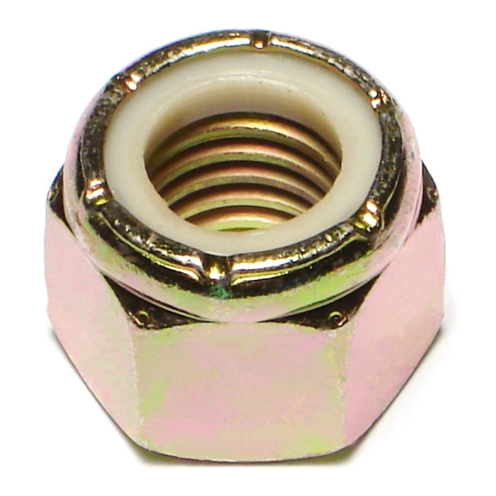 5/8"-11 Zinc Plated Grade 8 Steel Coarse Thread Nylon Insert Lock Nuts