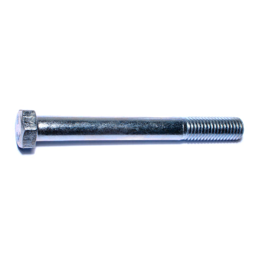 9/16"-12 x 5" Zinc Plated Grade 5 Steel Coarse Thread Hex Cap Screws