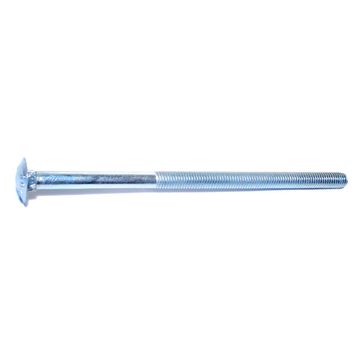 1/2"-13 x 9-1/2" Zinc Plated Grade 2 / A307 Steel Coarse Thread Carriage Bolts