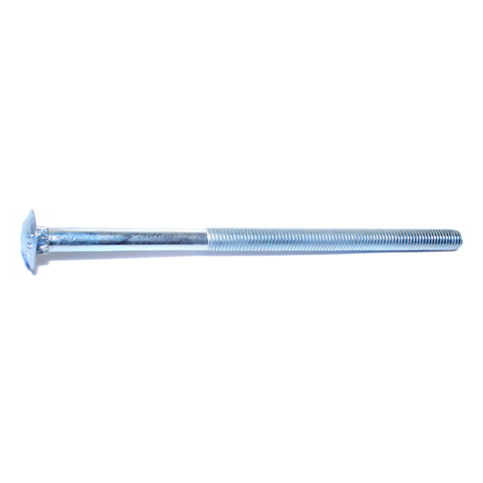 1/2"-13 x 9-1/2" Zinc Plated Grade 2 / A307 Steel Coarse Thread Carriage Bolts