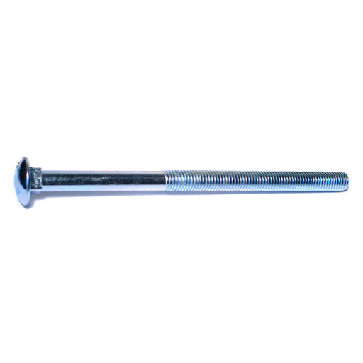 5/8"-11 x 10" Zinc Plated Grade 2 / A307 Steel Coarse Thread Carriage Bolts