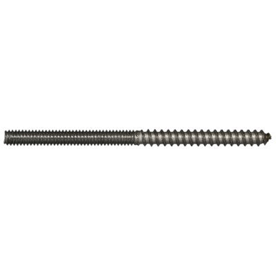 1/4"-20 x 4" Plain Steel Coarse Thread Hanger Bolts