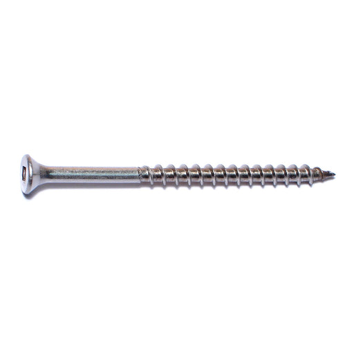 #10 x 3" 18-8 Stainless Steel Square Drive Bugle Head Deck Screws