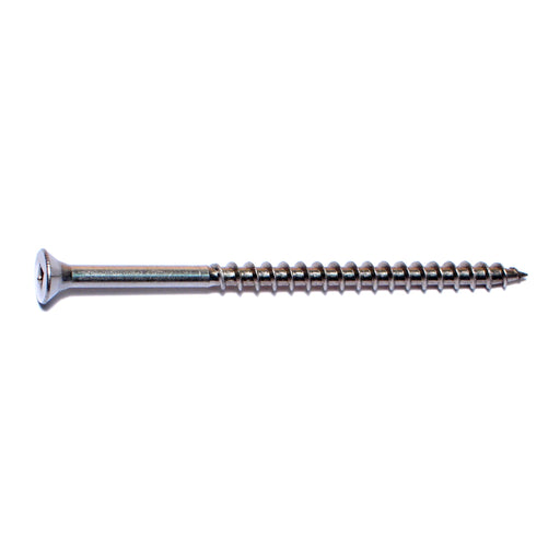 #10 x 3-1/2" 18-8 Stainless Steel Square Drive Bugle Head Deck Screws