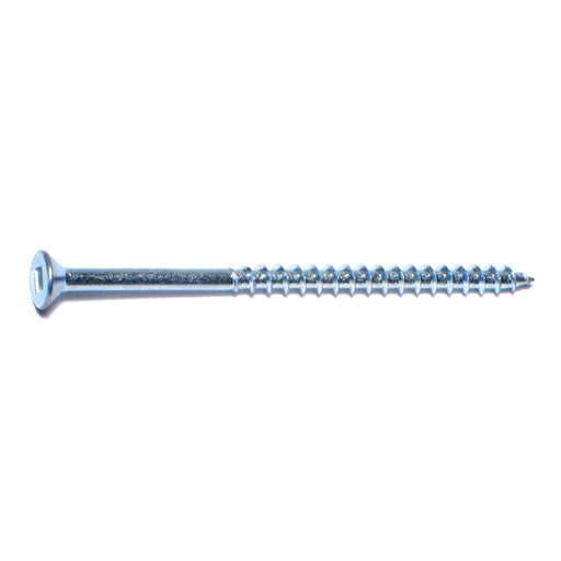 #8 x 3" Zinc Plated Steel Square Drive Flat Head Sheet Metal Screws