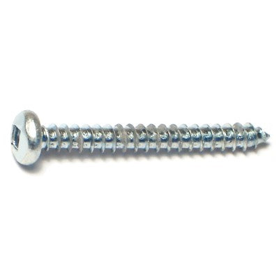 #6 x 1-1/4" Zinc Plated Steel Square Drive Pan Head Sheet Metal Screws