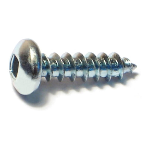 #10 x 3/4" Zinc Plated Steel Square Drive Pan Head Sheet Metal Screws