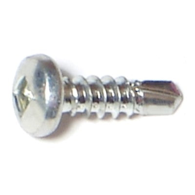 #6-20 x 1/2" Zinc Plated Steel Square Drive Pan Head Self-Drilling Screws