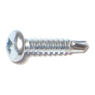 #8-18 x 3/4" Zinc Plated Steel Square Drive Pan Head Self-Drilling Screws