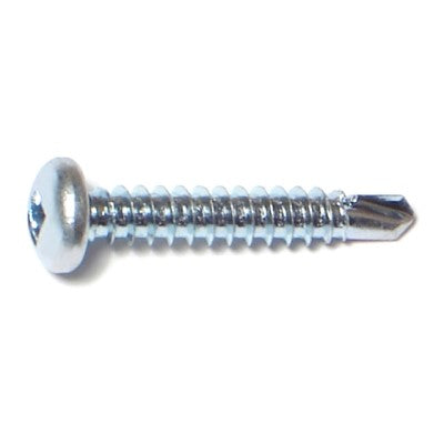 #8-18 x 1" Zinc Plated Steel Square Drive Pan Head Self-Drilling Screws