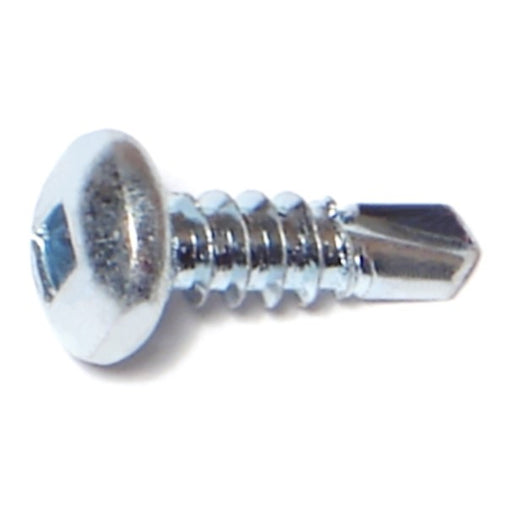 #10-16 x 5/8" Zinc Plated Steel Square Drive Pan Head Self-Drilling Screws