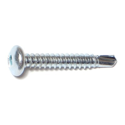 #10-16 x 1-1/4" Zinc Plated Steel Square Drive Pan Head Self-Drilling Screws