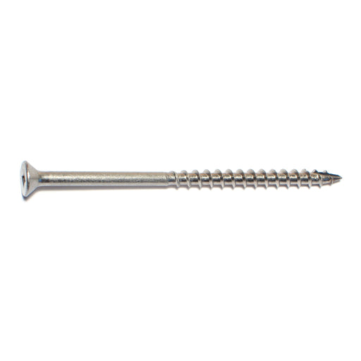 #10 x 3-1/2" 18-8 Stainless Steel Square Drive Bugle Head Deck Screws