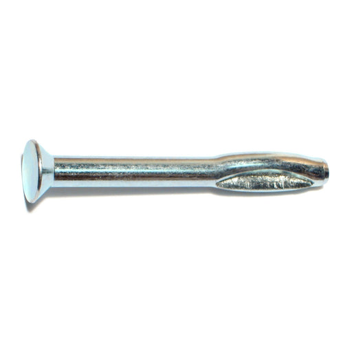 1/4" x 2-1/2" Zinc Plated Steel Split Flat Head Drive Anchors