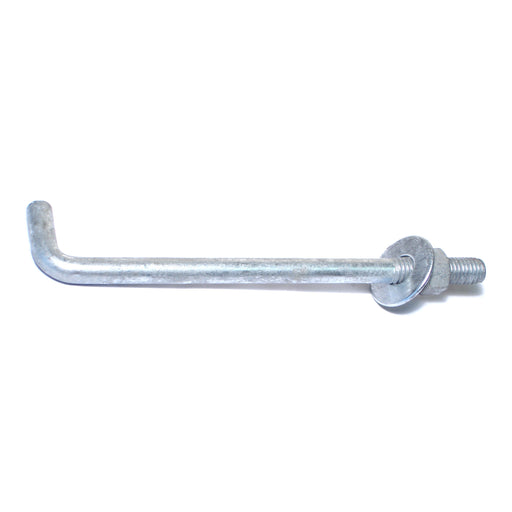 1/2"-13 x 8" Hot Dip Galvanized Steel Coarse Thread Anchor Bolts