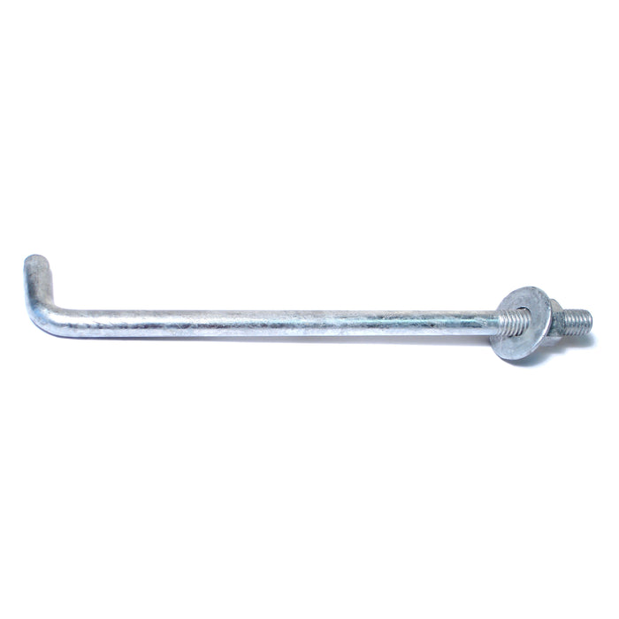 1/2"-13 x 10" Hot Dip Galvanized Steel Coarse Thread Anchor Bolts