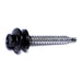 #10-14 x 1-1/2" Black Painted Steel Hex Washer Head Pole Barn Self-Drilling Screws