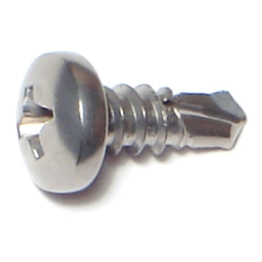 #10-16 x 1/2" 410 Stainless Steel Phillips Pan Head Self-Drilling Screws