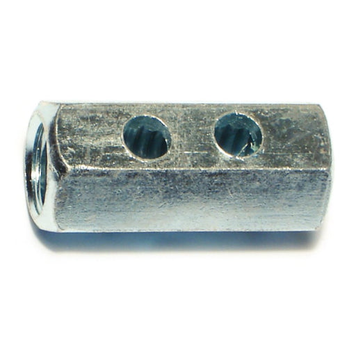 1/2"-13 x 1-1/2" Zinc Plated Steel Coarse Thread Inspection Hole Coupling Nuts