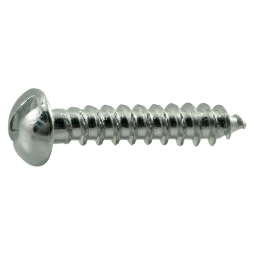 #6 x 3/4" Zinc Plated Steel Slotted Round Head Wood Screws