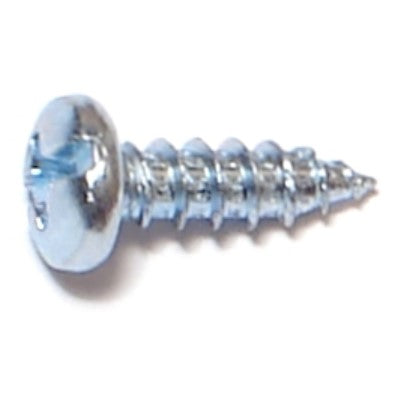 #7 x 1/2" Zinc Plated Steel Combo Pan Head Sheet Metal Screws